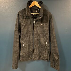 Bench Men's Camouflage Black Windbreaker